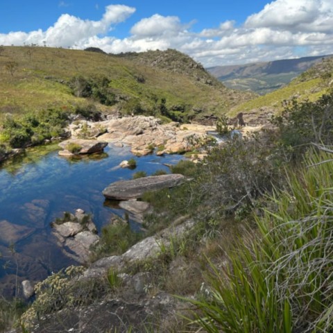 Piscina na parte alta da Cachoeira Casca Danta