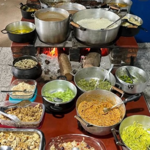 Comida típica mineira na Serra da Canastra