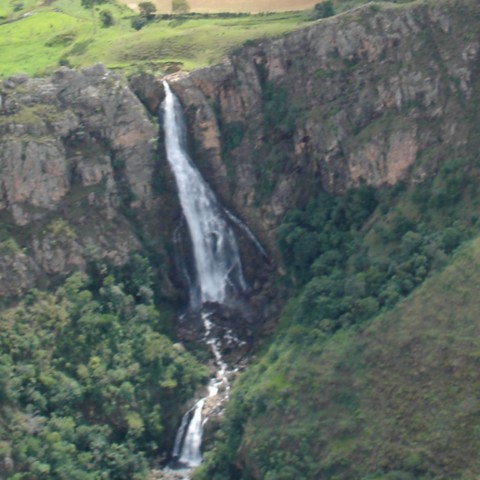 Vista aérea da Cachoeira do Cerradão